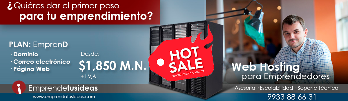 Paquete para Emprendedores, que ncluye Dominio de Internet, Webhosting y Página Web Básico Paquete para Emprendedores, que ncluye Dominio de Internet, Webhosting y Página Web Básico